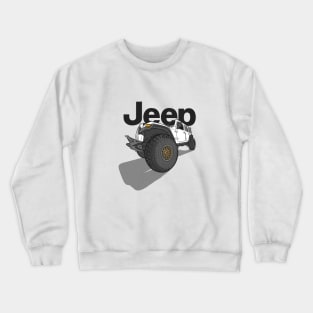 Jeep Design - White Crewneck Sweatshirt